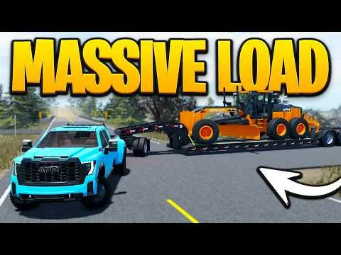 I Used the NEW Pickup Truck to Tow a Massive Load in APM | Roblox American Plains Mudding